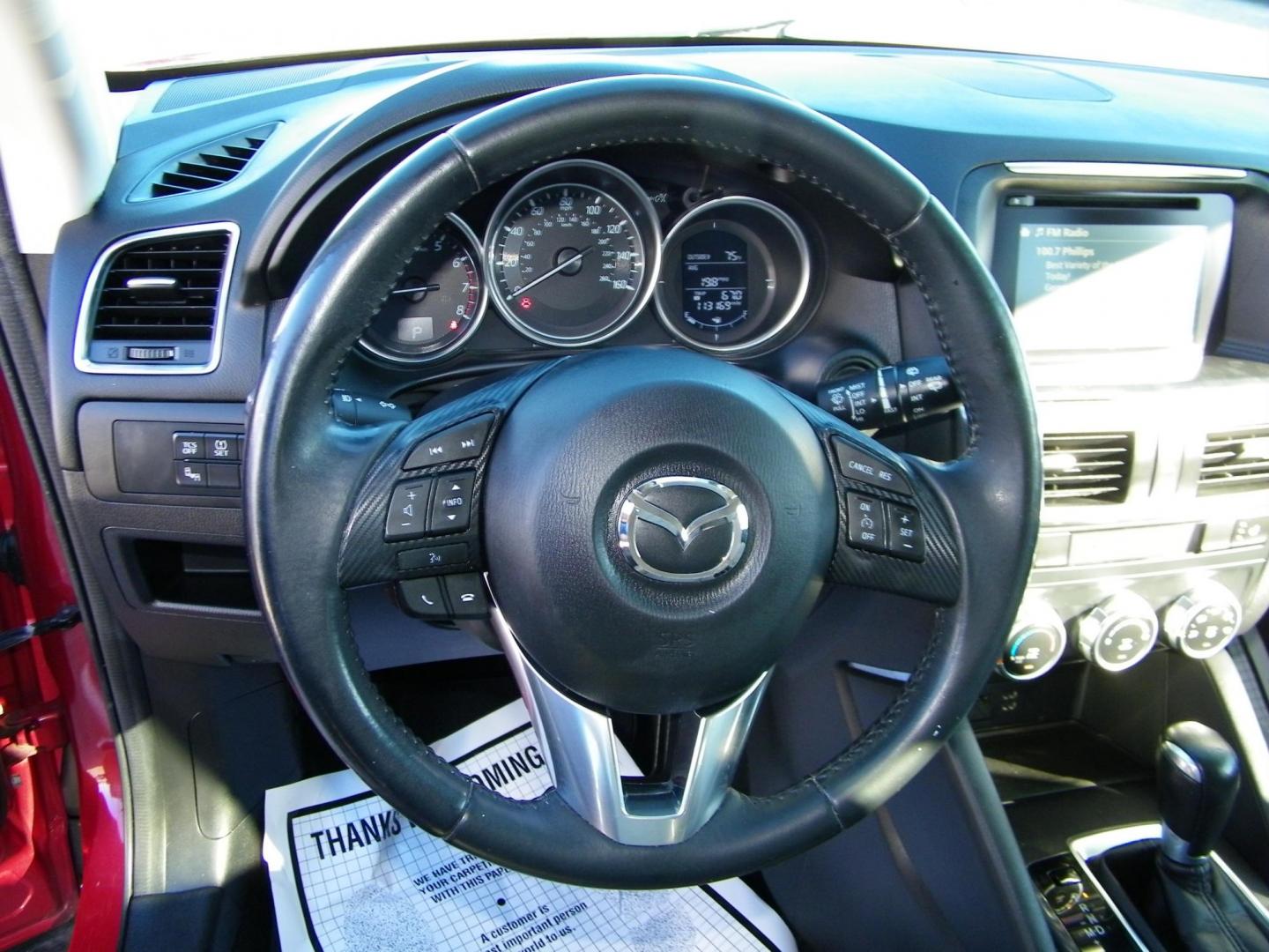 2016 Red /Beige Mazda CX-5 Touring (JM3KE2CY0G0) with an 2.5L L4 DOHC 16V engine, 6-Speed Automatic transmission, located at 4000 Bee Ridge Road, Sarasota, FL, 34233, (941) 926-0300, 27.298664, -82.489151 - Photo#18