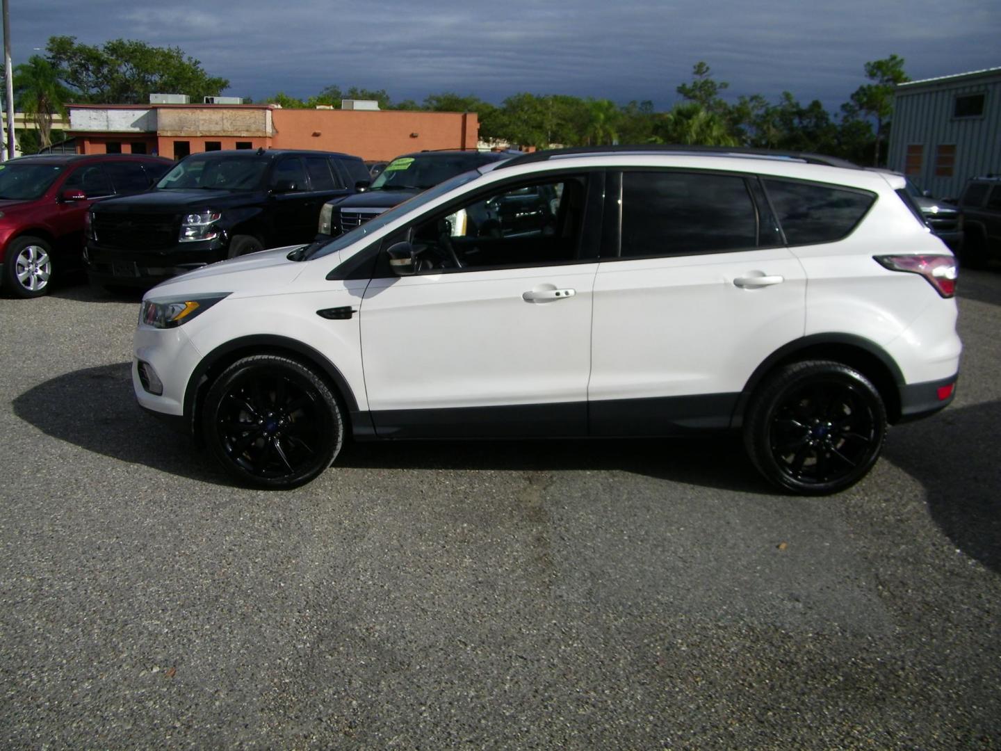 2017 WHITE /Black Ford Escape Titanium 4WD (1FMCU9J98HU) with an 2.0L L4 DOHC 16V engine, 6A transmission, located at 4000 Bee Ridge Road, Sarasota, FL, 34233, (941) 926-0300, 27.298664, -82.489151 - Photo#2