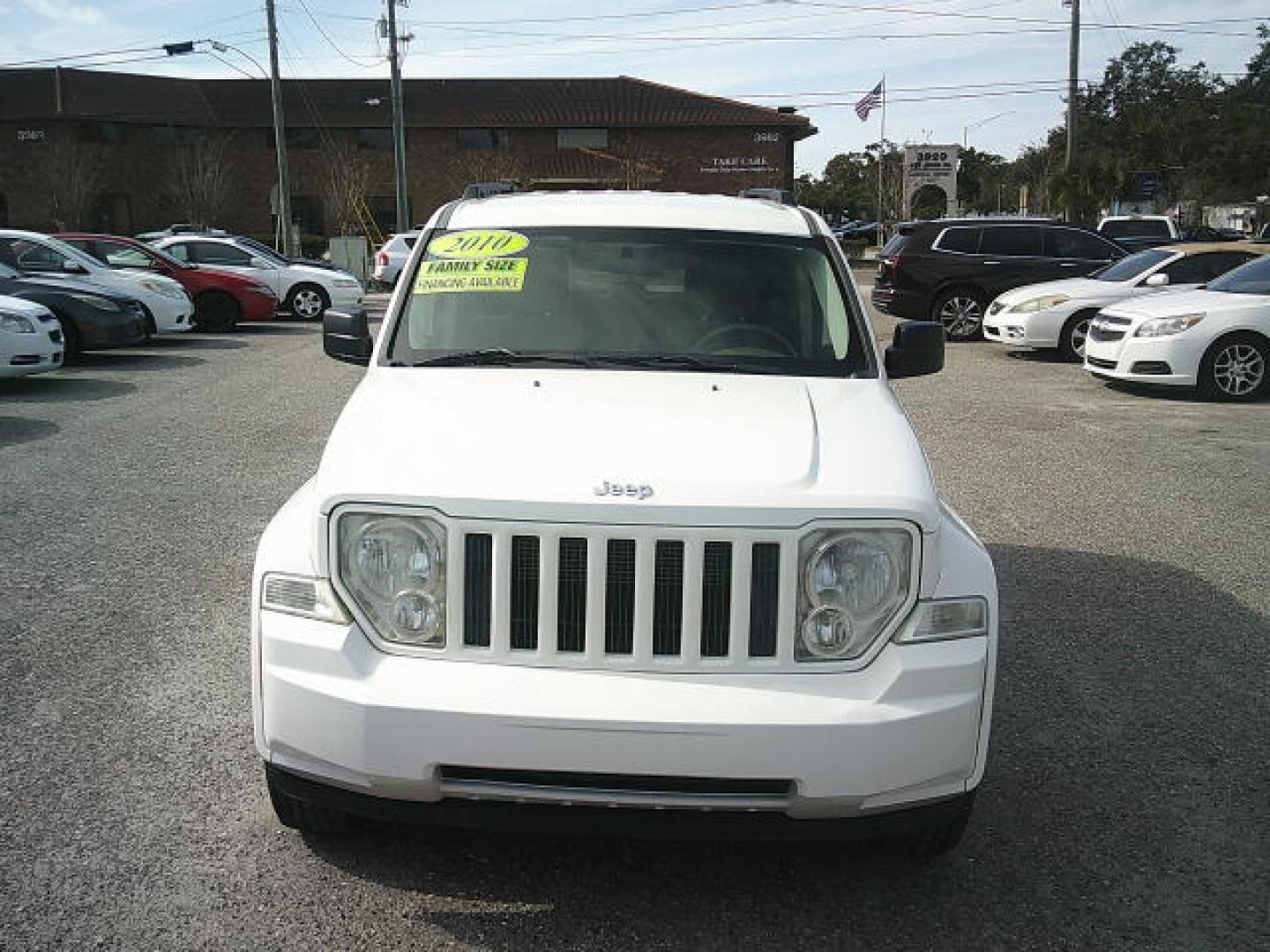 2010 WHITE /Grey Jeep Liberty Sport 2WD (1J4PP2GK4AW) with an 3.7L V6 SOHC 12V engine, 4-Speed Automatic transmission, located at 4000 Bee Ridge Road, Sarasota, FL, 34233, (941) 926-0300, 27.298664, -82.489151 - Photo#1