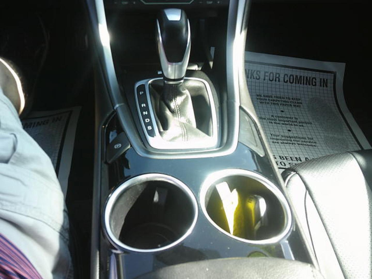 2013 WHITE /Black Ford Fusion Titanium (3FA6P0K93DR) with an 2.0L L4 DOHC 16V engine, Automatic transmission, located at 4000 Bee Ridge Road, Sarasota, FL, 34233, (941) 926-0300, 27.298664, -82.489151 - Photo#18
