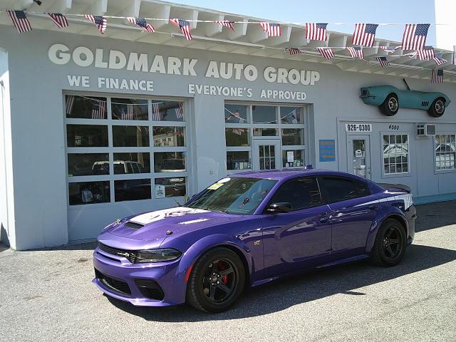2023 Purple /Black Dodge Charger Scat Pack (2C3CDXGJ5PH) with an 6.4L V8 OHV 16V engine, Automatic transmission, located at 4000 Bee Ridge Road, Sarasota, FL, 34233, (941) 926-0300, 27.298664, -82.489151 - Photo#0