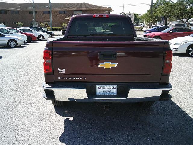 2014 Burgandy /Gray Chevrolet Silverado 1500 Work Truck 1WT Double Cab 2WD (1GCRCPEHXEZ) with an 4.3L V6 OHV 12V engine, 6-Speed Automatic transmission, located at 4000 Bee Ridge Road, Sarasota, FL, 34233, (941) 926-0300, 27.298664, -82.489151 - Photo#3