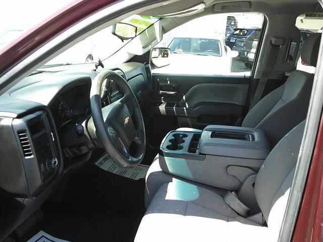 2014 Burgandy /Gray Chevrolet Silverado 1500 Work Truck 1WT Double Cab 2WD (1GCRCPEHXEZ) with an 4.3L V6 OHV 12V engine, 6-Speed Automatic transmission, located at 4000 Bee Ridge Road, Sarasota, FL, 34233, (941) 926-0300, 27.298664, -82.489151 - Photo#14