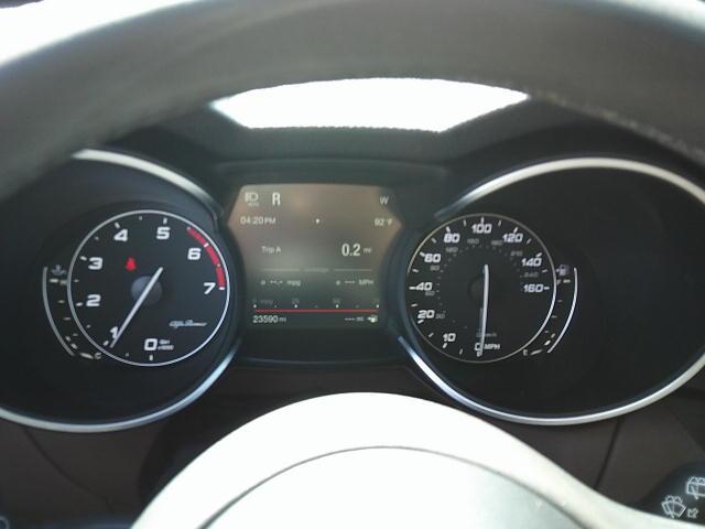 2018 Red /Black Alfa Romeo Stelvio Base (ZASFAKAN7J7) with an 2.0L L4 DOHC 16V engine, 8A transmission, located at 4000 Bee Ridge Road, Sarasota, FL, 34233, (941) 926-0300, 27.298664, -82.489151 - Photo#27