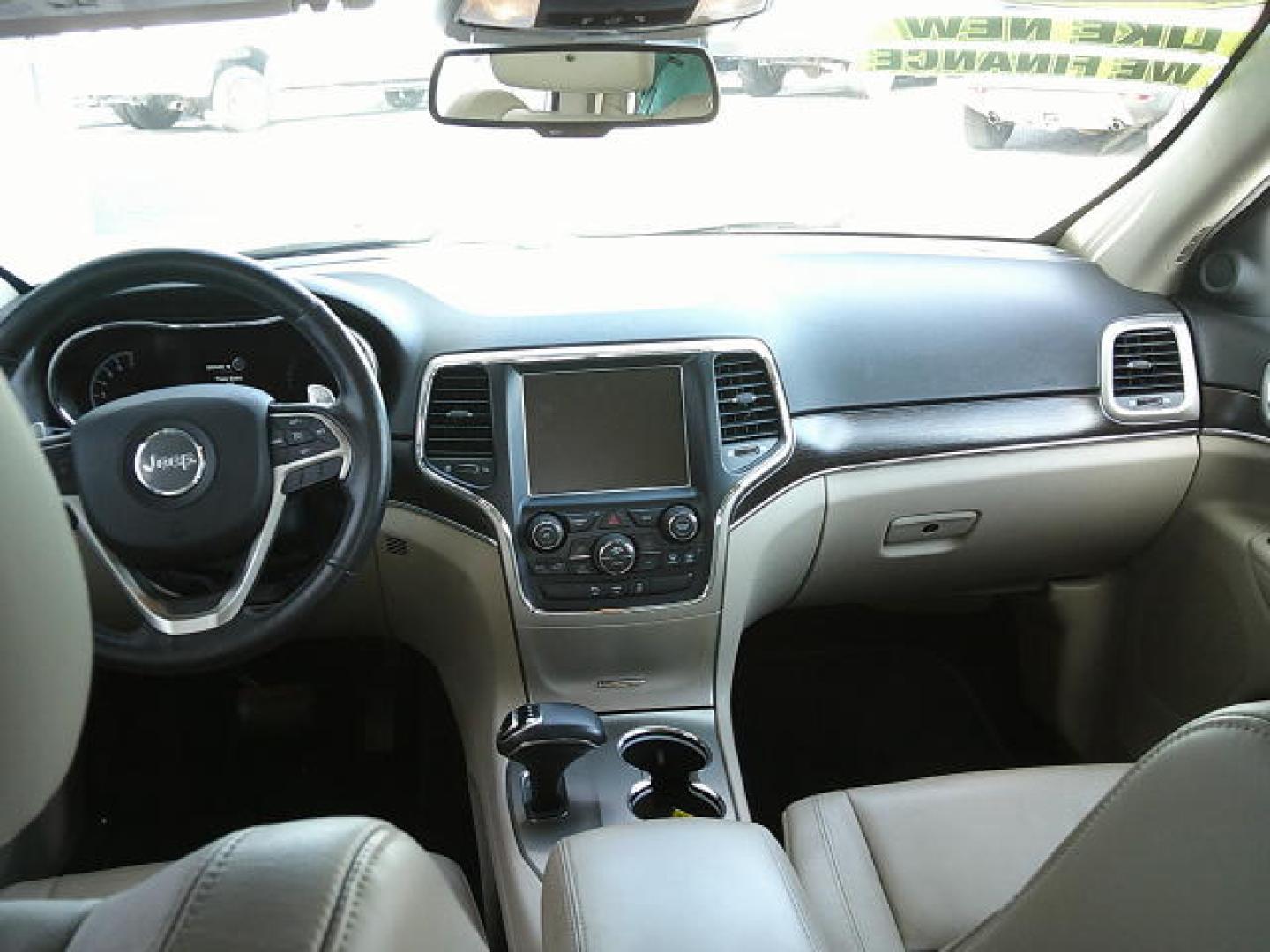 2014 WHITE /Beige Jeep Grand Cherokee Limited 2WD (1C4RJEBG5EC) with an 3.6L V6 DOHC 24V engine, 5-Speed Automatic transmission, located at 4000 Bee Ridge Road, Sarasota, FL, 34233, (941) 926-0300, 27.298664, -82.489151- Photo#11