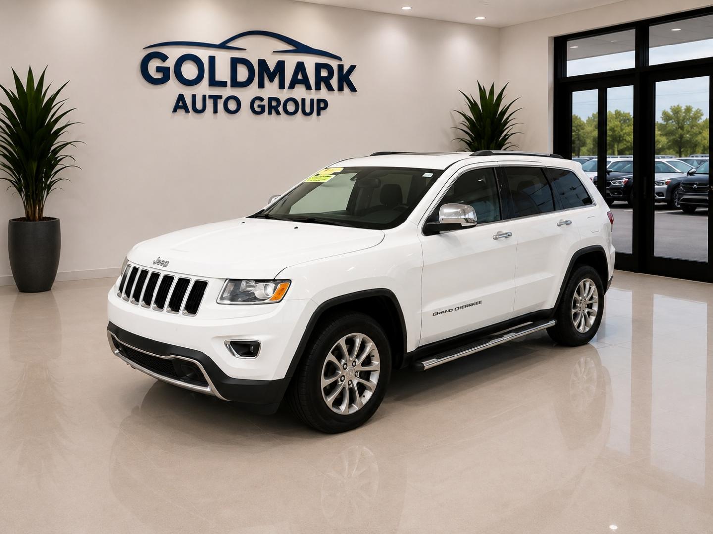 2014 WHITE /Beige Jeep Grand Cherokee Limited 2WD (1C4RJEBG5EC) with an 3.6L V6 DOHC 24V engine, 5-Speed Automatic transmission, located at 4000 Bee Ridge Road, Sarasota, FL, 34233, (941) 926-0300, 27.298664, -82.489151- Photo#0
