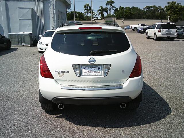 2007 WHITE /Beige Nissan Murano S 2WD (JN8AZ08T87W) with an 3.5L V6 DOHC 24V engine, Automatic CVT Overdrive transmission, located at 4000 Bee Ridge Road, Sarasota, FL, 34233, (941) 926-0300, 27.298664, -82.489151 - Photo#4