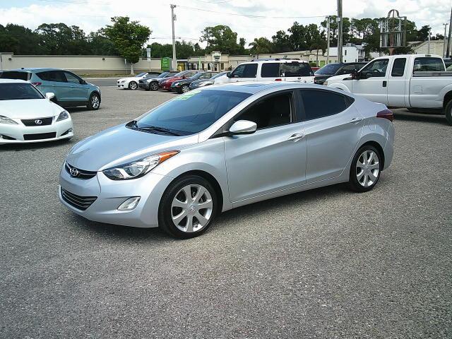 2012 Silver /Gray Hyundai Elantra Limited (5NPDH4AE1CH) with an 1.8L L4 DOHC 16V engine, 6-Speed Automatic transmission, located at 4000 Bee Ridge Road, Sarasota, FL, 34233, (941) 926-0300, 27.298664, -82.489151 - Photo#0