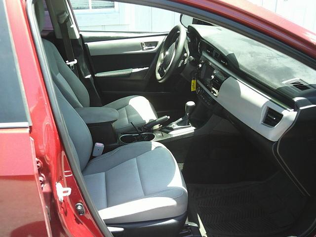 2014 Red /Grey Toyota Corolla L 4-Speed AT (5YFBURHE5EP) with an 1.8L L4 DOHC 16V engine, 4-Speed Automatic transmission, located at 4000 Bee Ridge Road, Sarasota, FL, 34233, (941) 926-0300, 27.298664, -82.489151 - Photo#13
