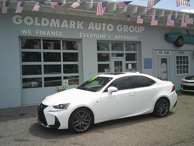 2020 WHITE /Red Lexus IS 350 F SPORT F SPORT 350 RWD (JTHGZ1B21L5) with an 3.5L V6 24V DOHC engine, 8A transmission, located at 4000 Bee Ridge Road, Sarasota, FL, 34233, (941) 926-0300, 27.298664, -82.489151 - Photo#0