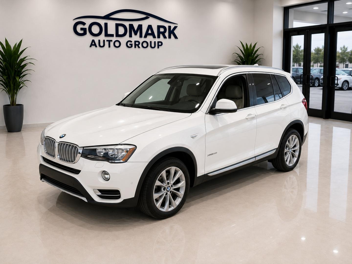 2016 WHITE /Camel BMW X3 xDrive28d (5UXWY3C50G0) with an 2.0L L4 DOHC 16V DIESEL engine, 8-Speed Automatic transmission, located at 4000 Bee Ridge Road, Sarasota, FL, 34233, (941) 926-0300, 27.298664, -82.489151- Photo#0