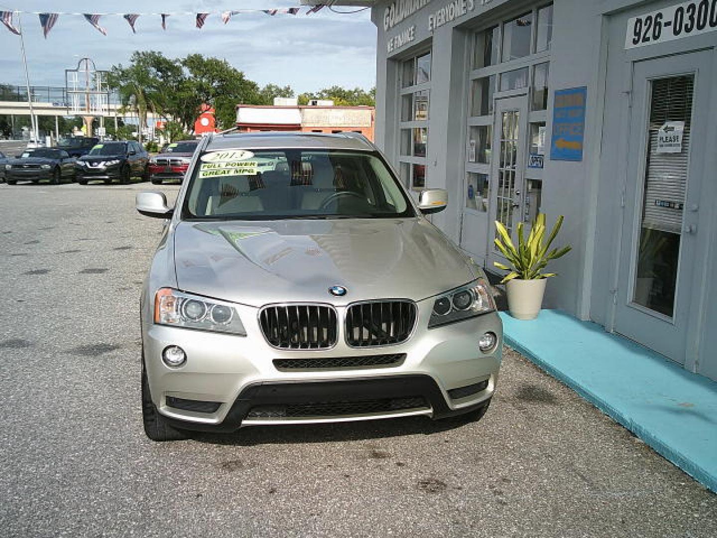 2013 Silver /Tan BMW X3 xDrive28i (5UXWX9C57DL) with an 3.0L L6 DOHC 24V engine, 8-Speed Automatic transmission, located at 4000 Bee Ridge Road, Sarasota, FL, 34233, (941) 926-0300, 27.298664, -82.489151- Photo#8