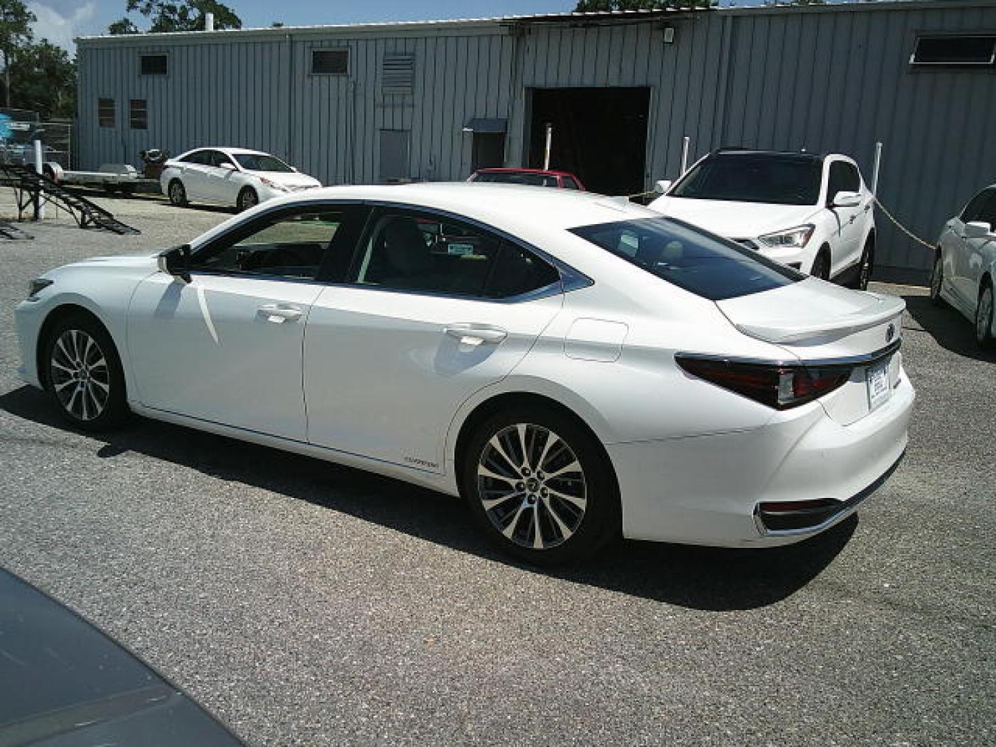 2021 WHITE /Beige Lexus ES 300h Base (58ADA1C19MU) with an 2.5L L4 DOHC 16V HYBRID engine, CVT transmission, located at 4000 Bee Ridge Road, Sarasota, FL, 34233, (941) 926-0300, 27.298664, -82.489151- Photo#3