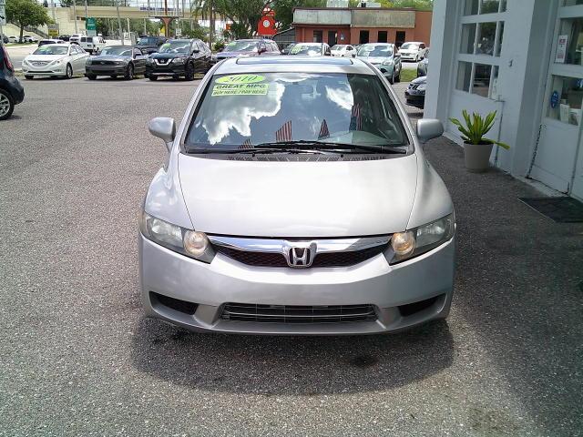 2010 Silver /Gray Honda Civic EX Sedan 5-Speed AT (2HGFA1F83AH) with an 1.8L L4 SOHC 16V engine, 5-Speed Automatic transmission, located at 4000 Bee Ridge Road, Sarasota, FL, 34233, (941) 926-0300, 27.298664, -82.489151- Photo#3