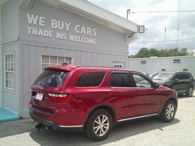 2015 Red /Black Dodge Durango Limited 2WD (1C4RDHDG9FC) with an 3.6L V6 DOHC 24V engine, 8A transmission, located at 4000 Bee Ridge Road, Sarasota, FL, 34233, (941) 926-0300, 27.298664, -82.489151- Photo#5