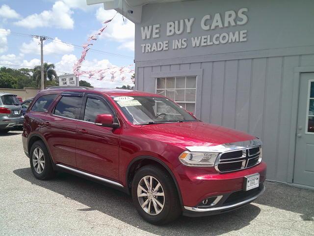 2015 Red /Black Dodge Durango Limited 2WD (1C4RDHDG9FC) with an 3.6L V6 DOHC 24V engine, 8A transmission, located at 4000 Bee Ridge Road, Sarasota, FL, 34233, (941) 926-0300, 27.298664, -82.489151- Photo#6