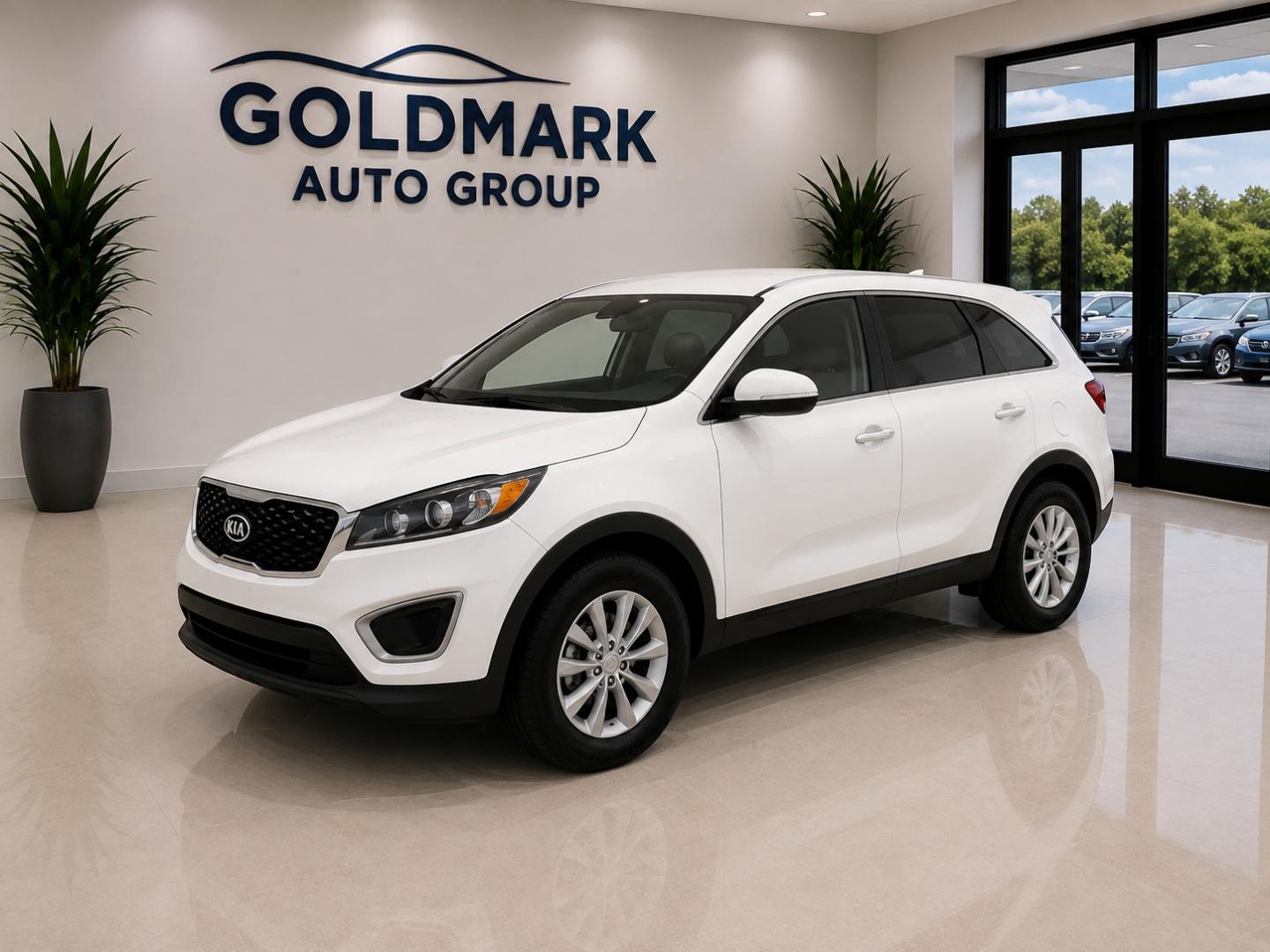 2018 WHITE /Beige Kia Sorento LX 2WD (5XYPG4A37JG) with an 2.4L L4 DOHC 16V engine, 6A transmission, located at 4000 Bee Ridge Road, Sarasota, FL, 34233, (941) 926-0300, 27.298664, -82.489151- Photo#0