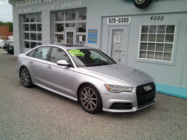 2016 Gray /Gray Audi A6 3.0T Prestige quattro (WAUHGAFC2GN) with an 3.0L V6 DOHC 24V TURBO engine, 8A transmission, located at 4000 Bee Ridge Road, Sarasota, FL, 34233, (941) 926-0300, 27.298664, -82.489151- Photo#3