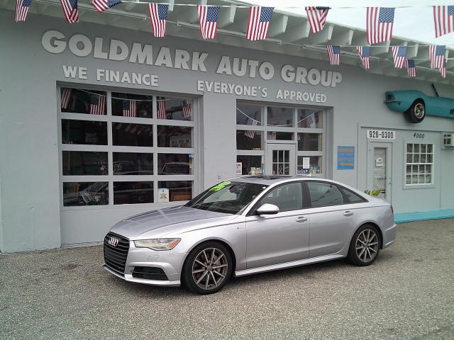 2016 Gray /Gray Audi A6 3.0T Prestige quattro (WAUHGAFC2GN) with an 3.0L V6 DOHC 24V TURBO engine, 8A transmission, located at 4000 Bee Ridge Road, Sarasota, FL, 34233, (941) 926-0300, 27.298664, -82.489151- Photo#1