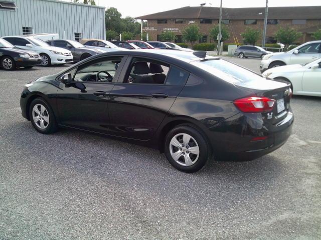 2018 Black /Black Chevrolet Cruze LS Auto (1G1BC5SM5J7) with an 1.4L L4 DOHC 16V TURBO engine, 6A transmission, located at 4000 Bee Ridge Road, Sarasota, FL, 34233, (941) 926-0300, 27.298664, -82.489151- Photo#4