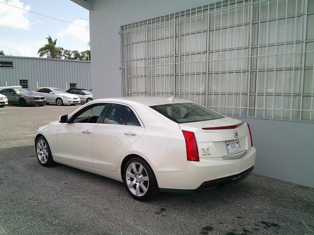 2013 White /Beige Cadillac ATS 2.5L Base RWD (1G6AA5RA7D0) with an 2.5L L4 DOHC 16V engine, 6A transmission, located at 4000 Bee Ridge Road, Sarasota, FL, 34233, (941) 926-0300, 27.298664, -82.489151- Photo#2