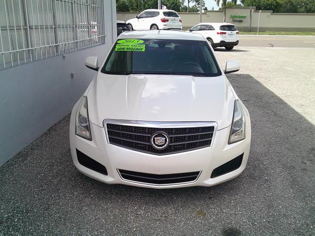 2013 White /Beige Cadillac ATS 2.5L Base RWD (1G6AA5RA7D0) with an 2.5L L4 DOHC 16V engine, 6A transmission, located at 4000 Bee Ridge Road, Sarasota, FL, 34233, (941) 926-0300, 27.298664, -82.489151- Photo#4