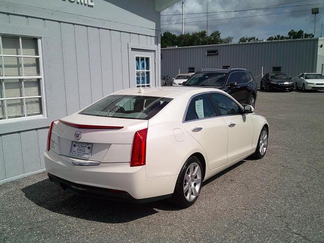 2013 White /Beige Cadillac ATS 2.5L Base RWD (1G6AA5RA7D0) with an 2.5L L4 DOHC 16V engine, 6A transmission, located at 4000 Bee Ridge Road, Sarasota, FL, 34233, (941) 926-0300, 27.298664, -82.489151- Photo#5