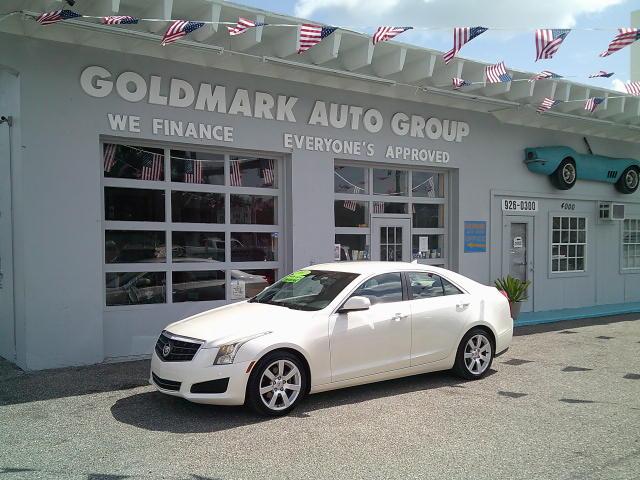 2013 White /Beige Cadillac ATS 2.5L Base RWD (1G6AA5RA7D0) with an 2.5L L4 DOHC 16V engine, 6A transmission, located at 4000 Bee Ridge Road, Sarasota, FL, 34233, (941) 926-0300, 27.298664, -82.489151- Photo#7