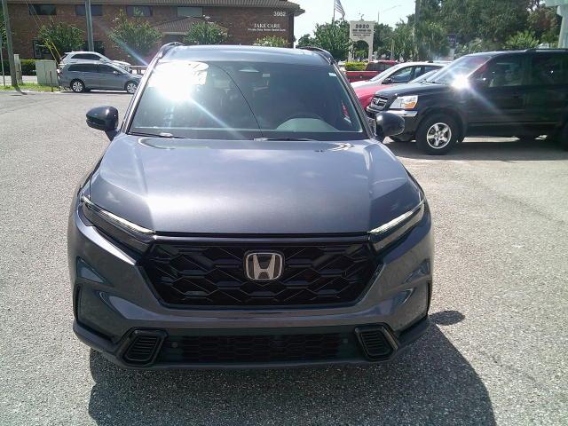 2024 Gray /Biege Honda CR-V Hybrid Sport-L (7FARS5H81RE) with an 2.0L L4 DOHC 16V HYBRID engine, CVT transmission, located at 4000 Bee Ridge Road, Sarasota, FL, 34233, (941) 926-0300, 27.298664, -82.489151- Photo#2