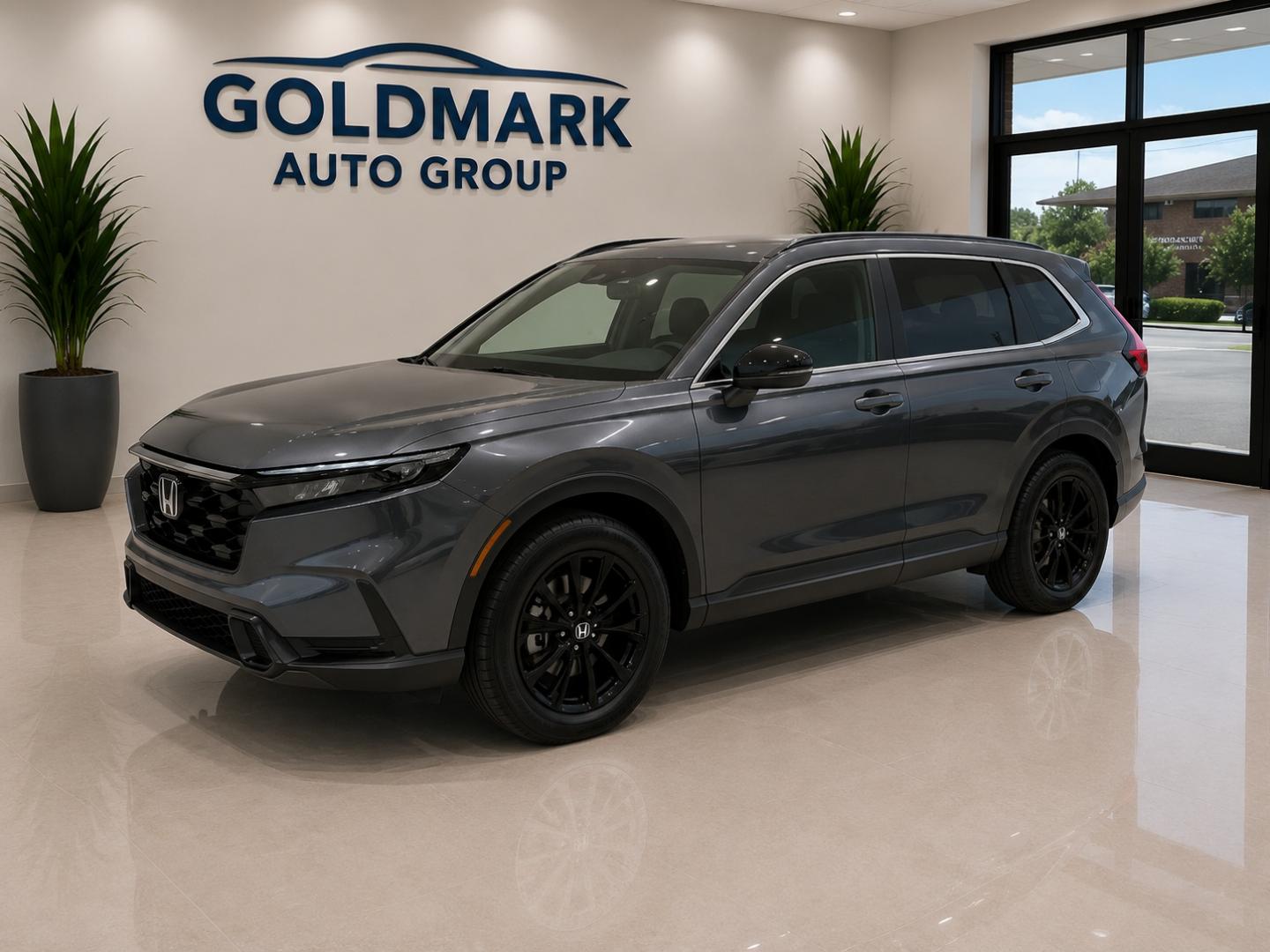 2024 Gray /Biege Honda CR-V Hybrid Sport-L (7FARS5H81RE) with an 2.0L L4 DOHC 16V HYBRID engine, CVT transmission, located at 4000 Bee Ridge Road, Sarasota, FL, 34233, (941) 926-0300, 27.298664, -82.489151- Photo#0