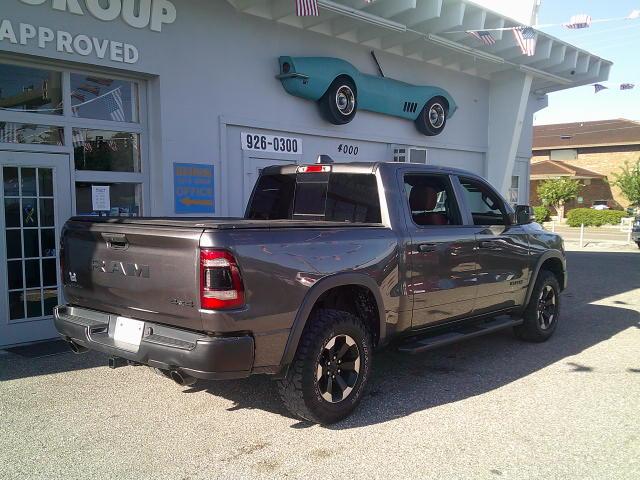 2022 Grey /Red RAM 1500 Rebel Crew Cab SB 4WD (1C6SRFLTXNN) with an 5.7L V8 OHV 16V engine, 8A transmission, located at 4000 Bee Ridge Road, Sarasota, FL, 34233, (941) 926-0300, 27.298664, -82.489151- Photo#1