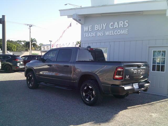 2022 Grey /Red RAM 1500 Rebel Crew Cab SB 4WD (1C6SRFLTXNN) with an 5.7L V8 OHV 16V engine, 8A transmission, located at 4000 Bee Ridge Road, Sarasota, FL, 34233, (941) 926-0300, 27.298664, -82.489151- Photo#3