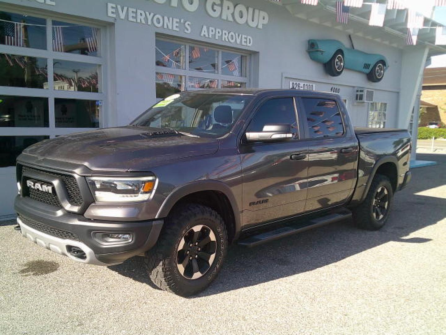 2022 Grey /Red RAM 1500 Rebel Crew Cab SB 4WD (1C6SRFLTXNN) with an 5.7L V8 OHV 16V engine, 8A transmission, located at 4000 Bee Ridge Road, Sarasota, FL, 34233, (941) 926-0300, 27.298664, -82.489151- Photo#8