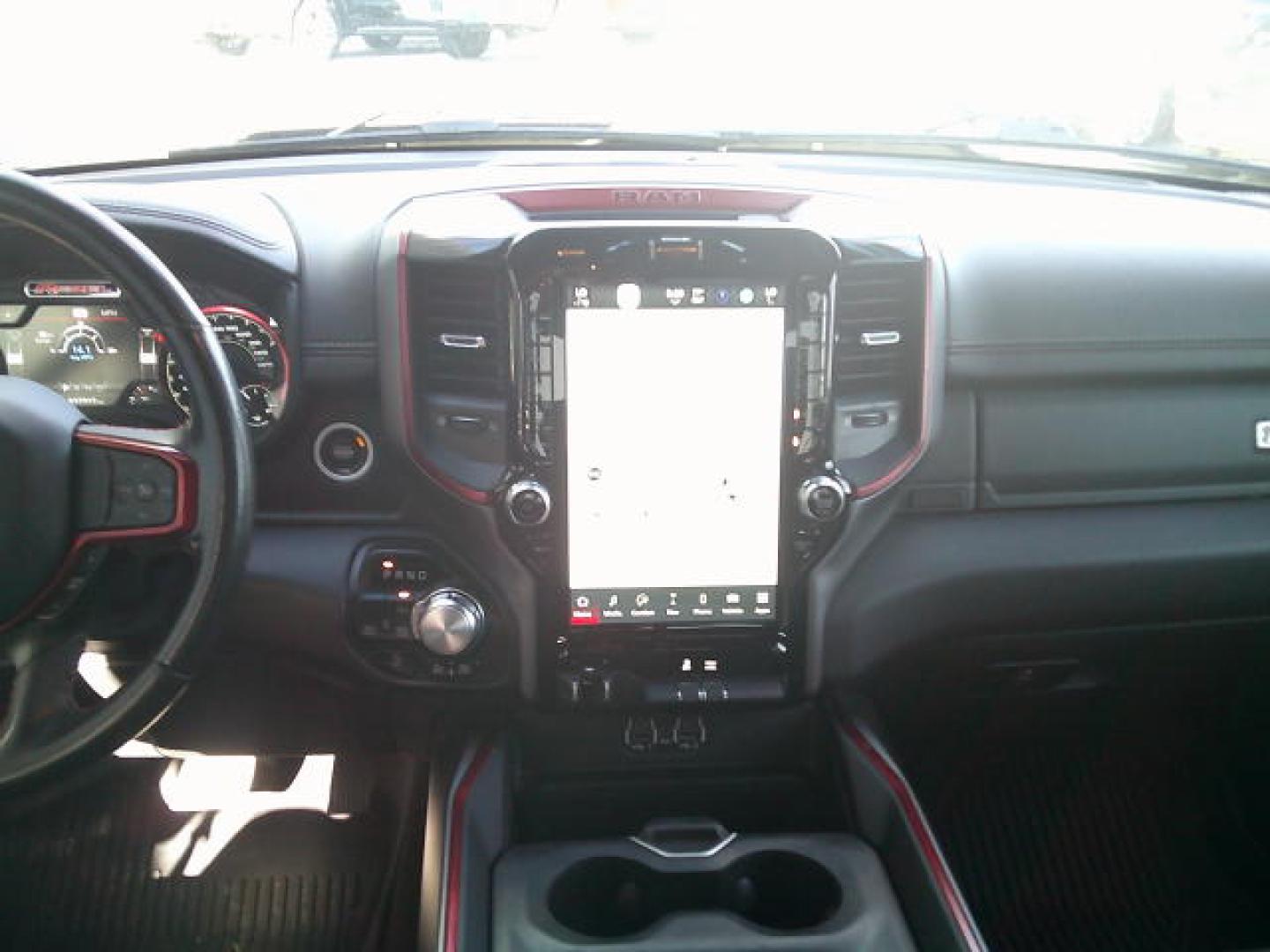 2022 Grey /Red RAM 1500 Rebel Crew Cab SB 4WD (1C6SRFLTXNN) with an 5.7L V8 OHV 16V engine, 8A transmission, located at 4000 Bee Ridge Road, Sarasota, FL, 34233, (941) 926-0300, 27.298664, -82.489151- Photo#12
