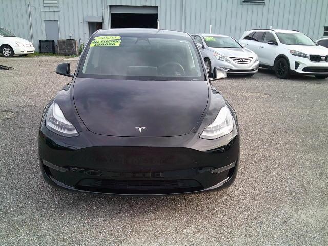 2020 Black /Black Tesla Model Y Long Range (5YJYGDEE5LF) with an ELECTRIC engine, 1A transmission, located at 4000 Bee Ridge Road, Sarasota, FL, 34233, (941) 926-0300, 27.298664, -82.489151- Photo#2