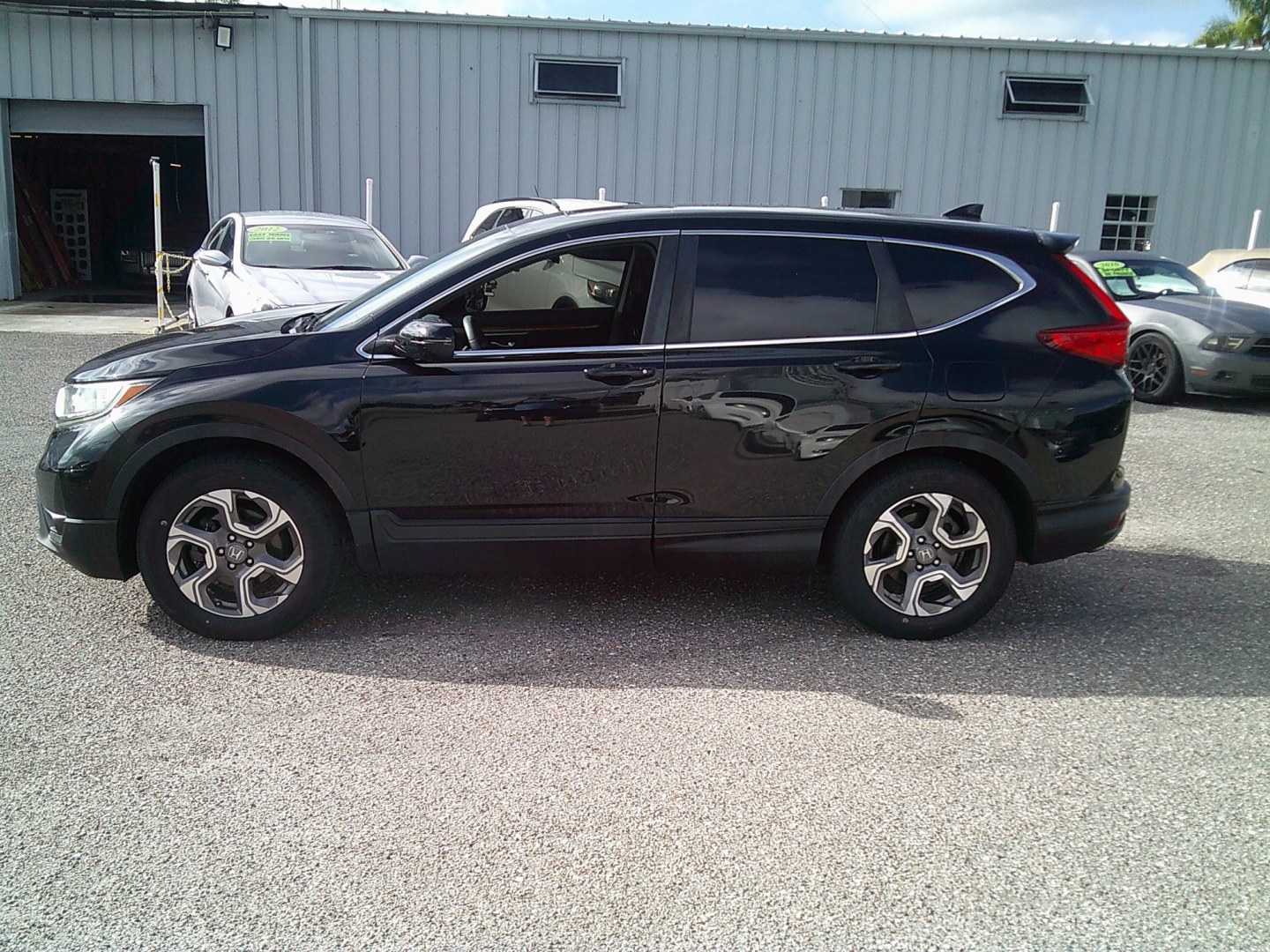 2019 Black /Black Honda CR-V EX AWD (7FARW2H51KE) with an 1.5L L4 16V DOHC TURBO engine, CVT transmission, located at 4000 Bee Ridge Road, Sarasota, FL, 34233, (941) 926-0300, 27.298664, -82.489151- Photo#3