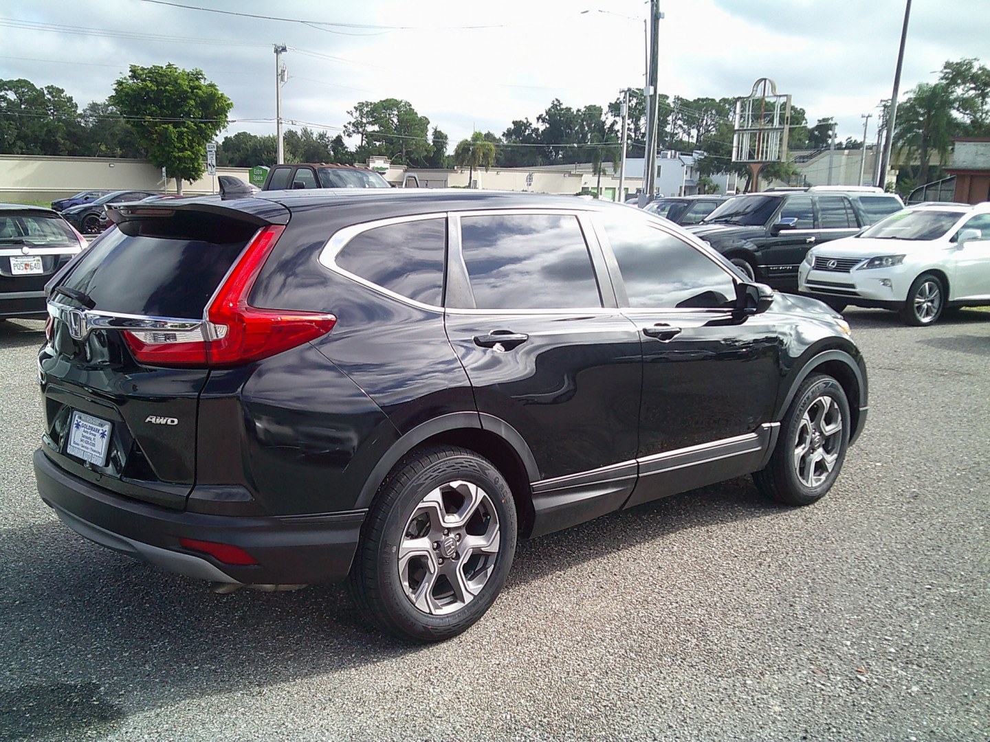2019 Black /Black Honda CR-V EX AWD (7FARW2H51KE) with an 1.5L L4 16V DOHC TURBO engine, CVT transmission, located at 4000 Bee Ridge Road, Sarasota, FL, 34233, (941) 926-0300, 27.298664, -82.489151- Photo#6