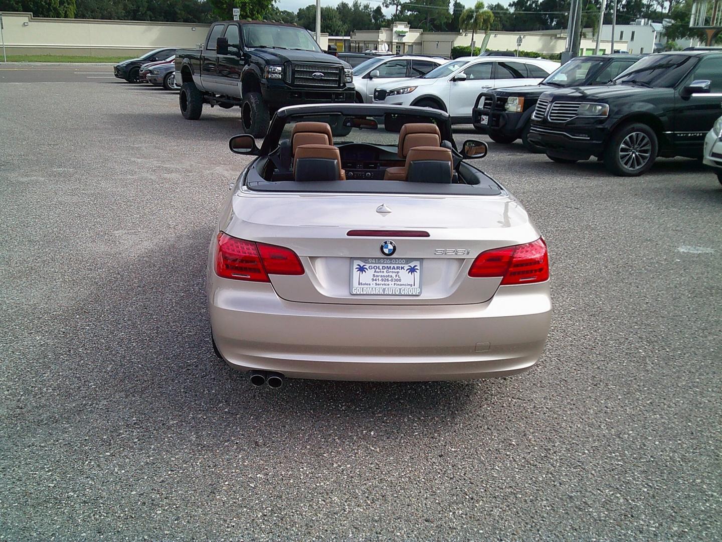 2013 Gold /Brown BMW 3-Series 328i Convertible (WBADW7C52DE) with an 3.0L L6 DOHC 24V engine, Automatic transmission, located at 4000 Bee Ridge Road, Sarasota, FL, 34233, (941) 926-0300, 27.298664, -82.489151- Photo#5