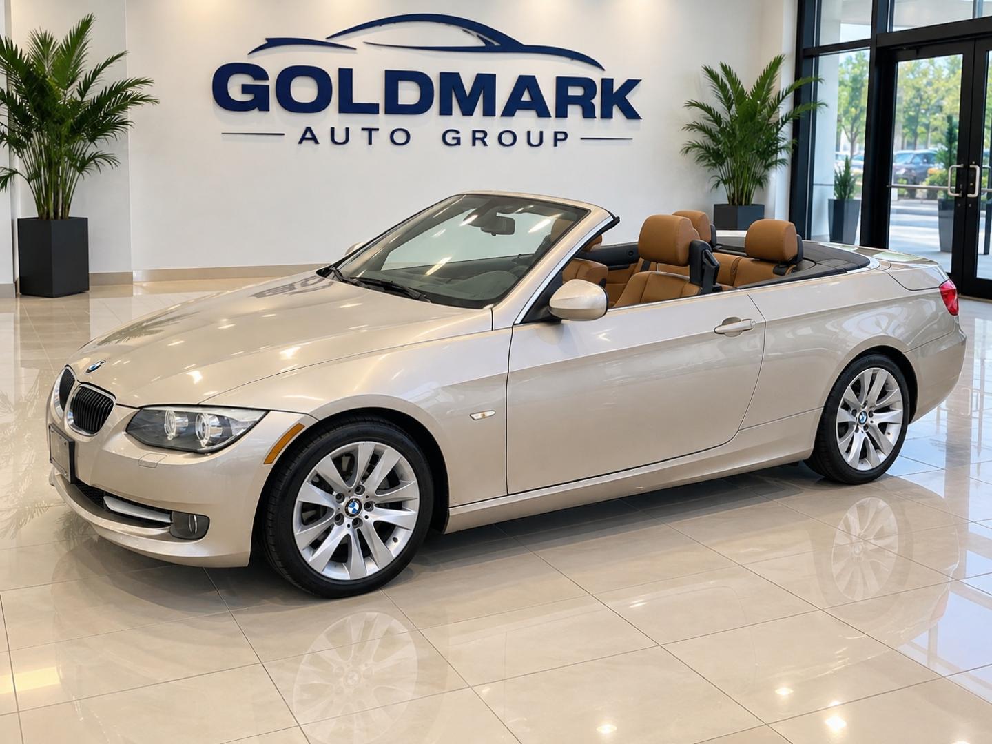 2013 Gold /Brown BMW 3-Series 328i Convertible (WBADW7C52DE) with an 3.0L L6 DOHC 24V engine, Automatic transmission, located at 4000 Bee Ridge Road, Sarasota, FL, 34233, (941) 926-0300, 27.298664, -82.489151- Photo#0
