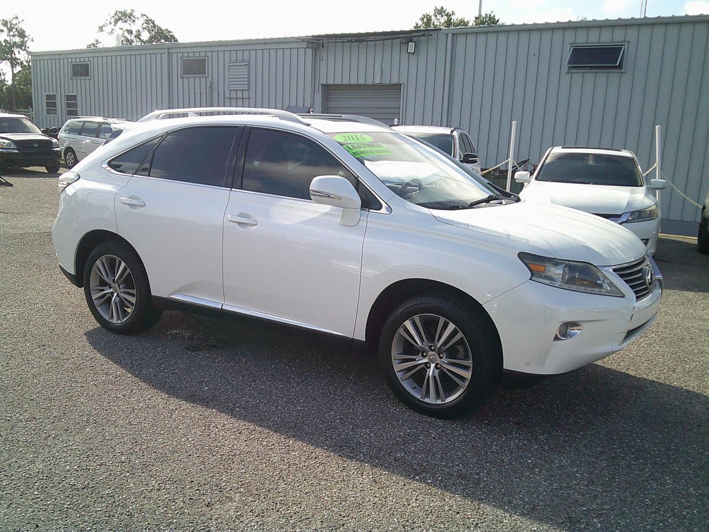 2015 White /Brown Lexus RX 350 FWD (2T2ZK1BA9FC) with an 3.5L V6 DOHC 24V engine, 6-Speed Automatic transmission, located at 4000 Bee Ridge Road, Sarasota, FL, 34233, (941) 926-0300, 27.298664, -82.489151- Photo#8
