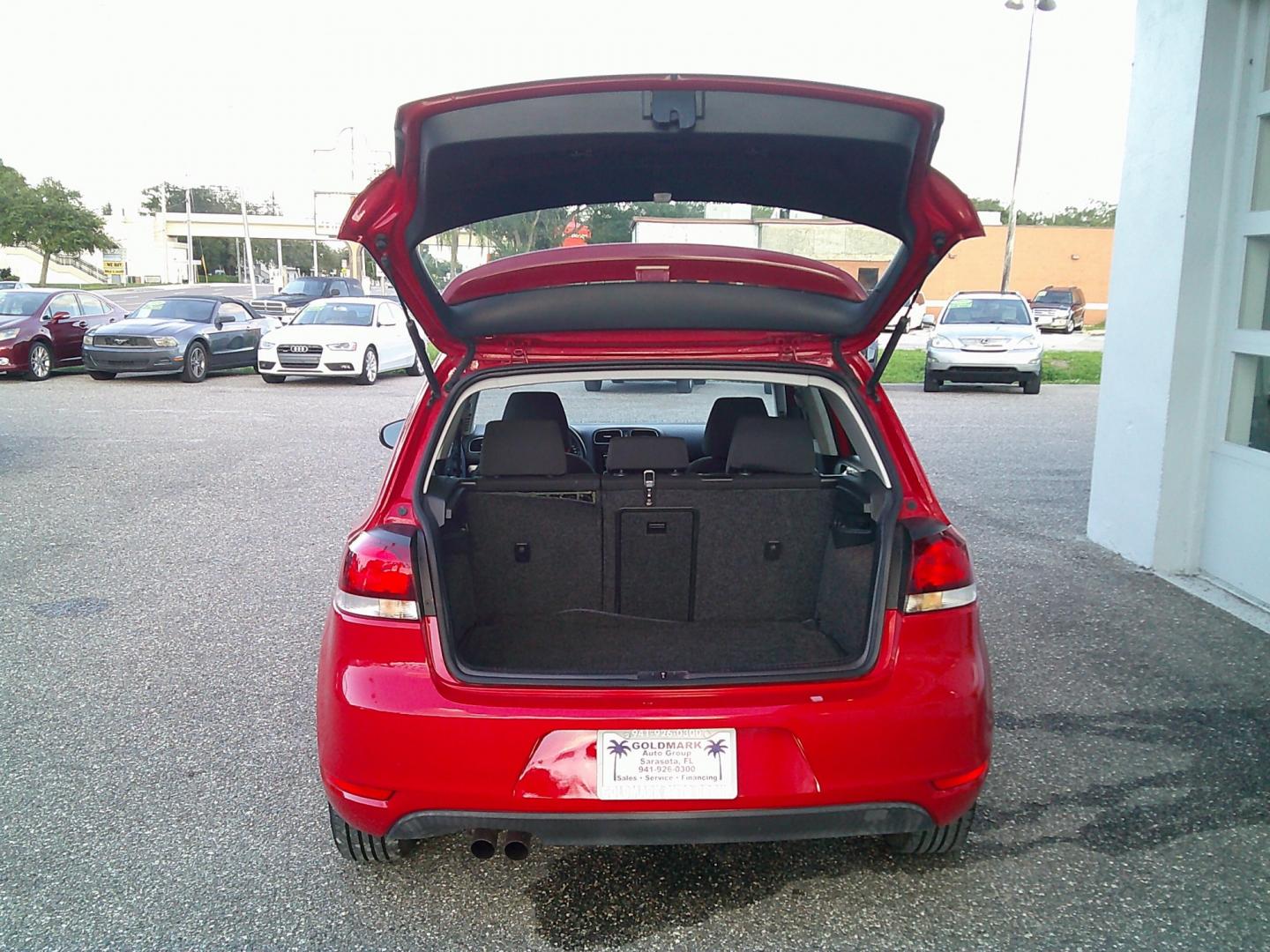 2014 Red /Black Volkswagen Golf 2.5L Conv & Sunroof 4 Door PZEV (WVWDB7AJ8EW) with an 2.5L L5 DOHC 20V engine, 6-Speed Automatic transmission, located at 4000 Bee Ridge Road, Sarasota, FL, 34233, (941) 926-0300, 27.298664, -82.489151- Photo#13