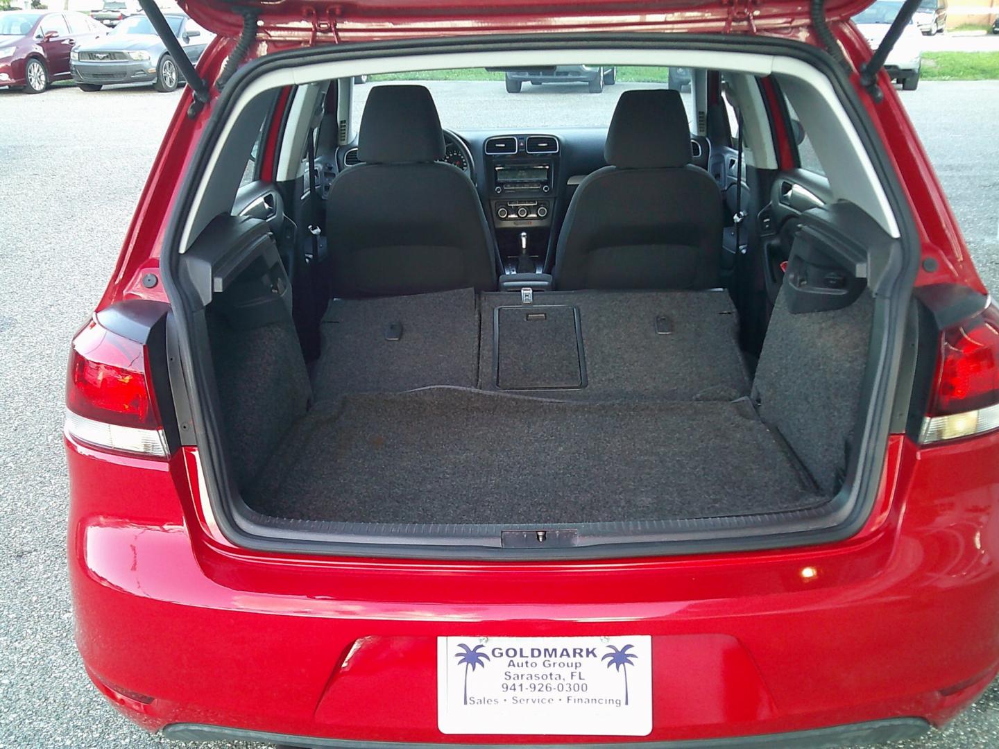 2014 Red /Black Volkswagen Golf 2.5L Conv & Sunroof 4 Door PZEV (WVWDB7AJ8EW) with an 2.5L L5 DOHC 20V engine, 6-Speed Automatic transmission, located at 4000 Bee Ridge Road, Sarasota, FL, 34233, (941) 926-0300, 27.298664, -82.489151- Photo#14