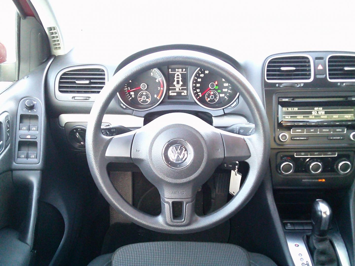 2014 Red /Black Volkswagen Golf 2.5L Conv & Sunroof 4 Door PZEV (WVWDB7AJ8EW) with an 2.5L L5 DOHC 20V engine, 6-Speed Automatic transmission, located at 4000 Bee Ridge Road, Sarasota, FL, 34233, (941) 926-0300, 27.298664, -82.489151- Photo#16