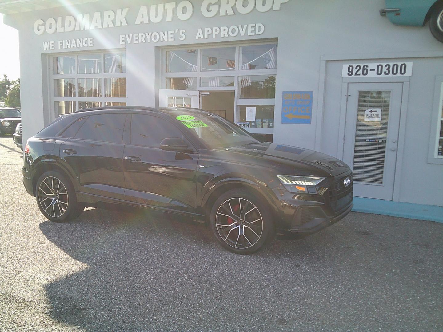 2019 Black /Black Audi Q8 3.0 TFSI Prestige quattro (WA1FVAF13KD) with an 3.0L V6 DOHC 24V TURBO engine, 8A transmission, located at 4000 Bee Ridge Road, Sarasota, FL, 34233, (941) 926-0300, 27.298664, -82.489151- Photo#2
