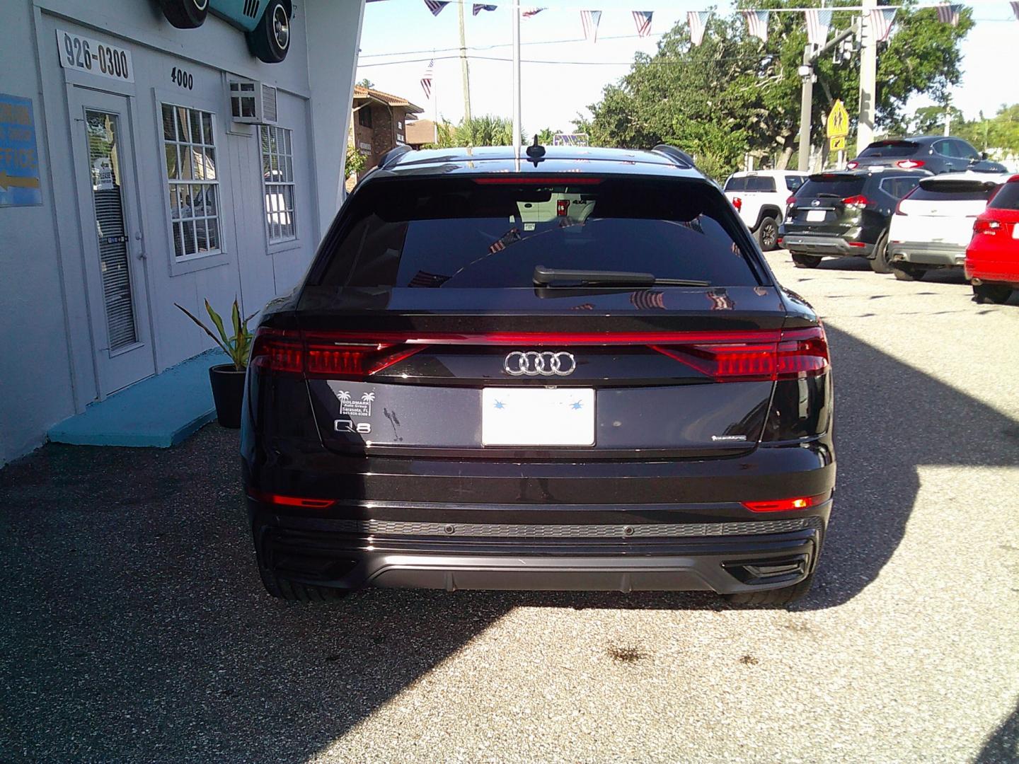 2019 Black /Black Audi Q8 3.0 TFSI Prestige quattro (WA1FVAF13KD) with an 3.0L V6 DOHC 24V TURBO engine, 8A transmission, located at 4000 Bee Ridge Road, Sarasota, FL, 34233, (941) 926-0300, 27.298664, -82.489151- Photo#7